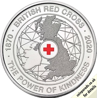 2020 Five Pounds Red Cross Reverse