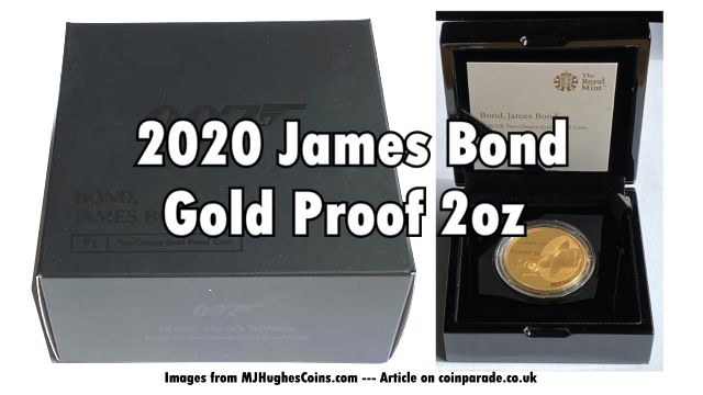 2020 James Bond Gold Proof 2oz