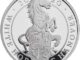2020 Queens Beast White Horse of Hanover 1oz Silver Proof Reverse