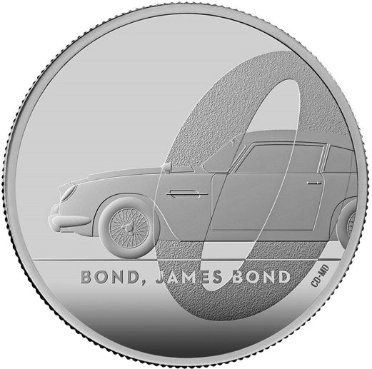 2020 Silver 1oz James Bond DB5