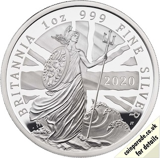 2020 Silver Britannia Proof Reverse