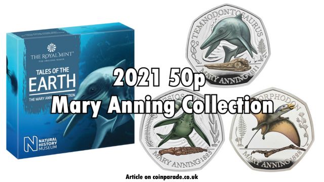 2021 50p Mary Anning Silver Proof