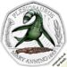 2021 50p Plesiosaurus Silver Proof Colour Reverse RM