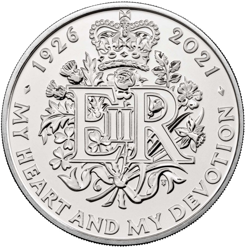 The 2021 Five Pound Coin - Queen Elizabeth 95th Birthday