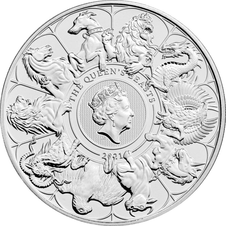 The 2021 Five Pound Coin - The Queens Beasts