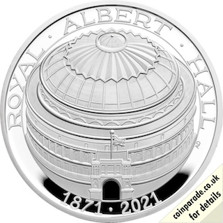 2021 Five Pounds Royal Albert Hall Reverse