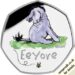 2022 50 Pence Coin Winnie the Pooh Eeyore Silver Proof Reverse RM