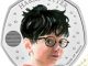 2022 50 Pence Harry Potter Silver Proof Colour Reverse