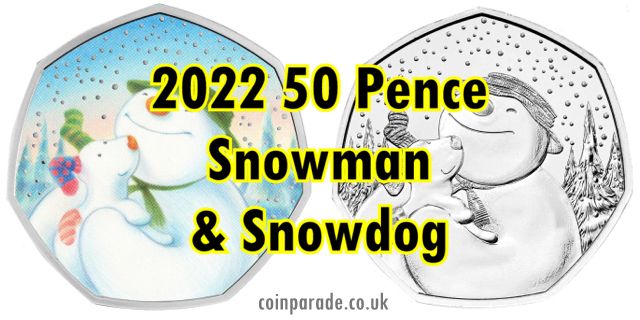 2022 50 Pence Snowman and Snowdog