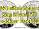 2022 British Monarchs King Edward VII Two Pounds 1oz Silver Proof