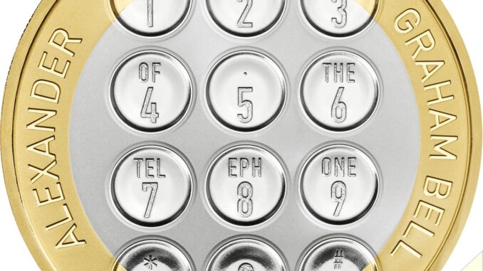 2022 Two Pound Alexander Graham Bell Proof Reverse RM