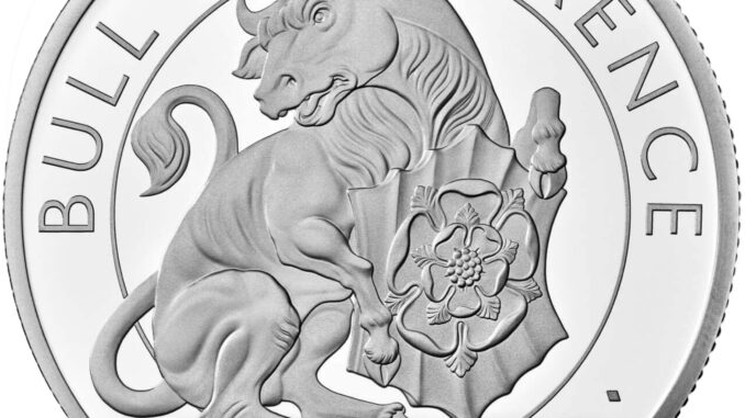 2023 1oz Gold Proof Bull of Clarence Silver 1oz RM Reverse