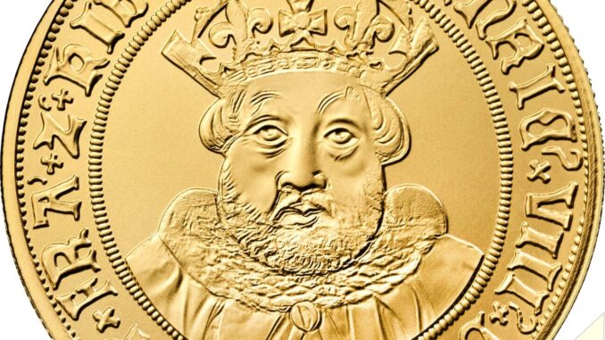 2023 British Monarchs Henry VIII 1oz Gold Proof Reverse RM