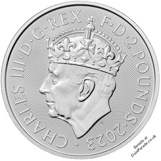 2023 Coronation Silver Britannia Bullion Charles III Obverse