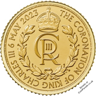 2023 Coronation of King Charles III tenth oz Gold Bullion Coin