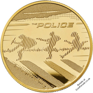 2023 Gold 1oz Music Legends The Police Reverse