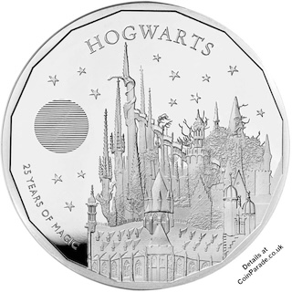 2023 Hogwarts School 1oz Silver Proof Reverse