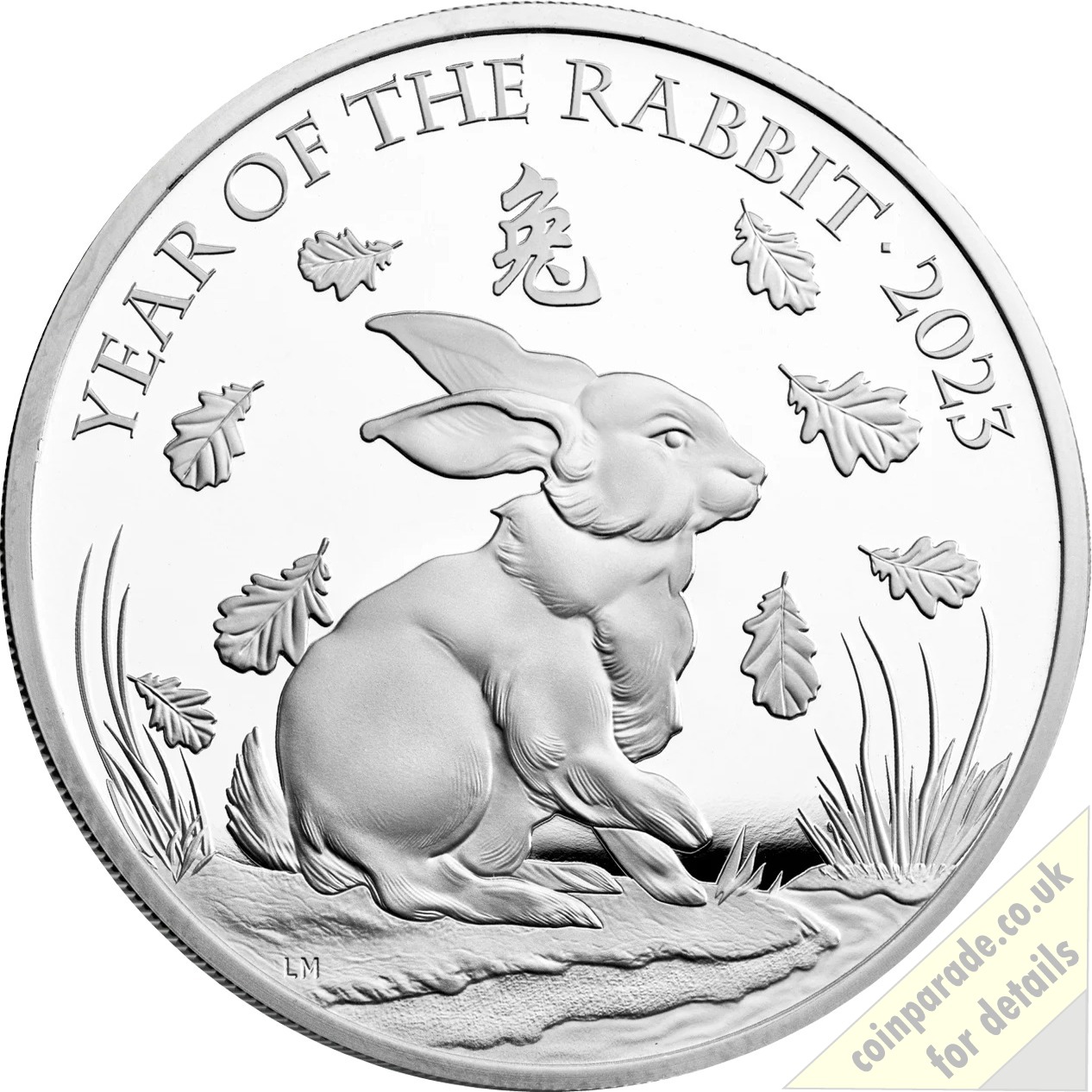 2023 Two Pounds Year of the Rabbit (1oz Silver Proof) Elizabeth II
