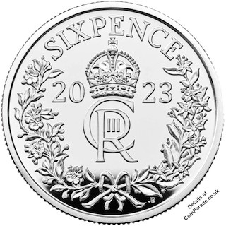 2023 Silver Sixpence Reverse
