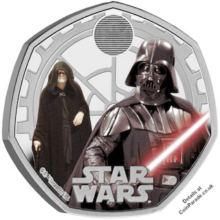 2023 Star Wars Fifty Pence Darth Vader Reverse
