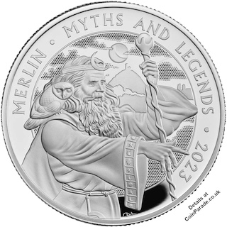 2023 Two Pounds Merlin 1oz Silver