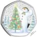 2024 Fifty Pence The Snowman Silver Proof Reverse RM