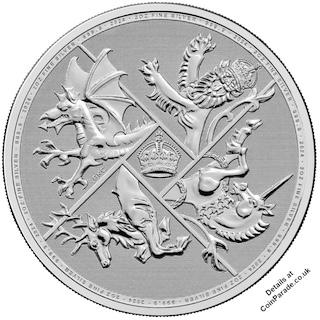 2024 Four Nations £5 2oz Silver Bullion Coin