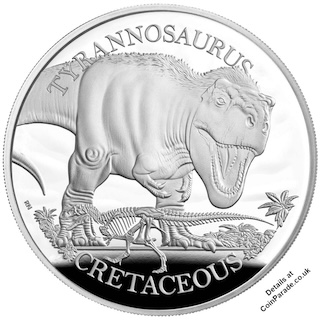 2024 Tyrannosaurus 1oz Silver Proof Reverse