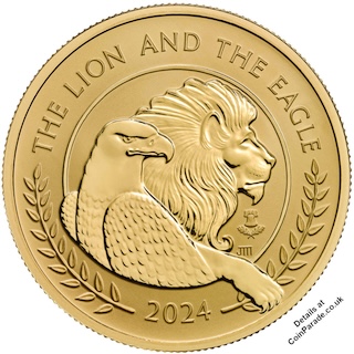 2024 Lion and Eagle 1oz Gold Reverse RM