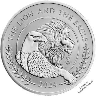 2024 Two Pounds Lion and Eagle Reverse RM