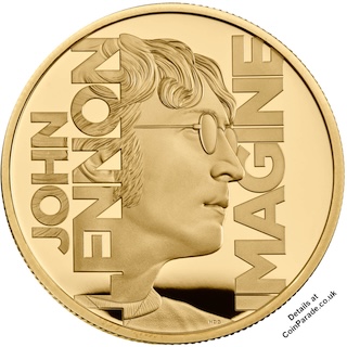 2025 John Lennon 1oz Gold Proof Reverse RM