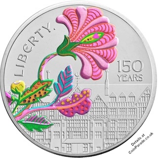 2025 Liberty £5 BU Colour Reverse RM