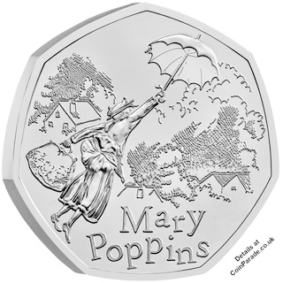 2025 Mary Poppins 50p BU Reverse RM