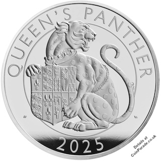 2025 Queens Panther 1oz Silver Proof Reverse RM