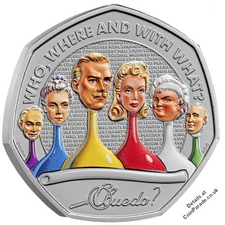 2026 Cluedo 50p Colour BU Reverse RM