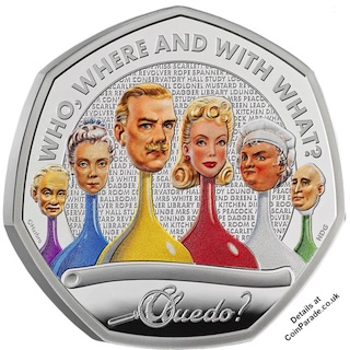 2026 Cluedo 50p Silver Reverse RM