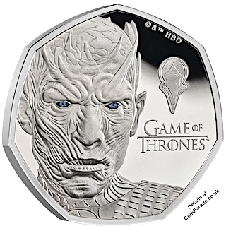 2026 Game of Thrones Ice 50p Silver Reverse RM