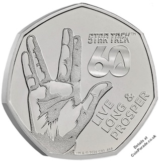 2026 Star Trek Live Long 50p BU Reverse RM