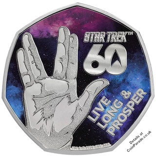 2026 Star Trek Live Long 50p Colour BU Reverse RM