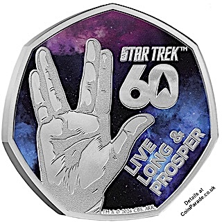 2026 Star Trek Live Long 50p Silver Reverse RM