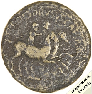 37AD 38AD Dupondius Gaius Caligula Obverse