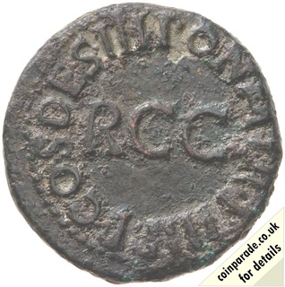 39AD Quadrans Gaius Caligula Reverse