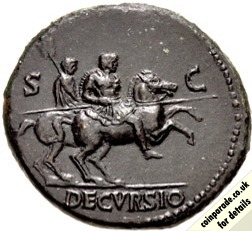 64AD 65AD 66AD Sestertius Nero Reverse