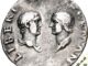 69AD Denarius Vitellius with his children Reverse