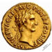 97AD Gold Aureus Nerva Concordia Exercituum Obverse