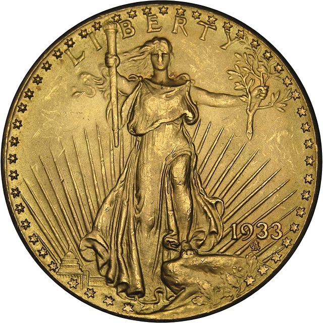1933 Gold Double Eagle Obverse