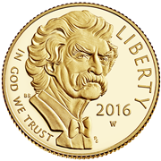 2016 Mark Twain Gold Obverse