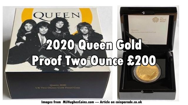 Queen2020 200 Pounds 2oz Gold Proof Queen Packaging