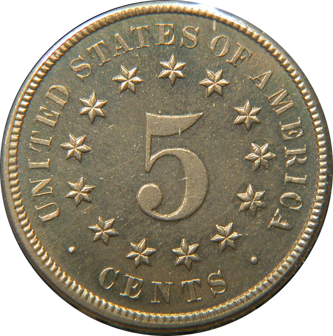 Shield Nickel Type 2 (without rays)