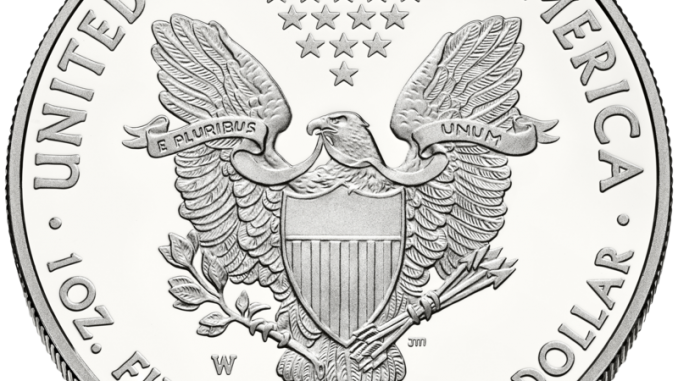 Silver Eagle Liberty $1 Reverse